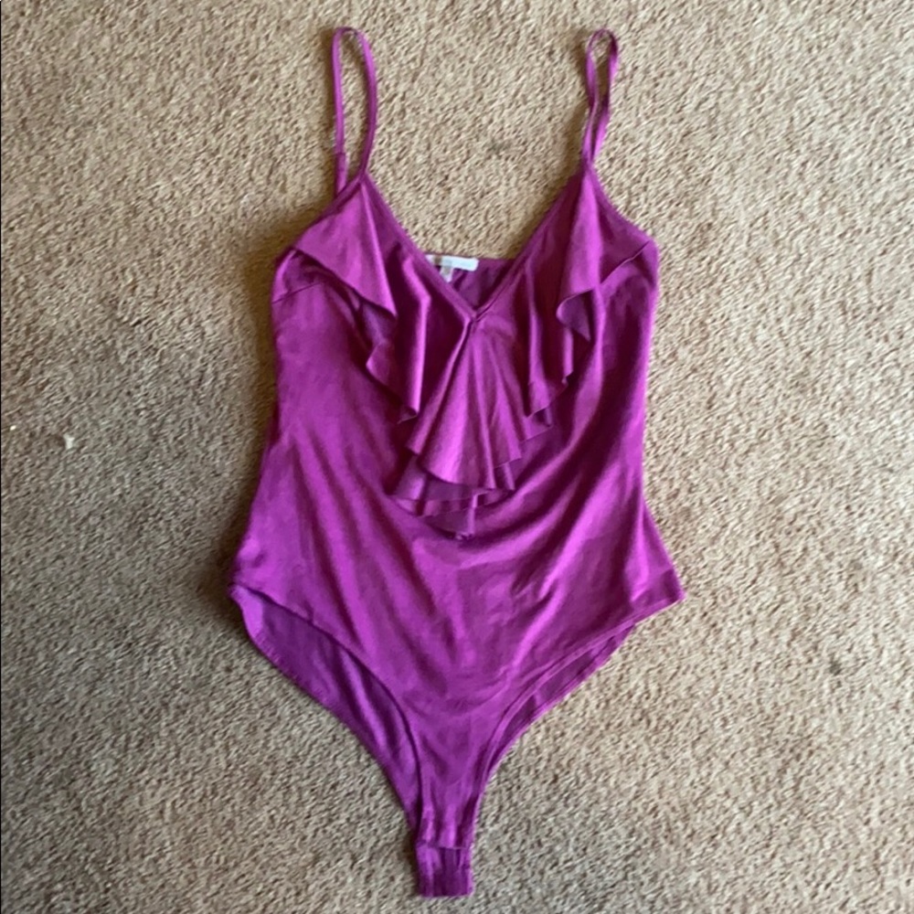 Purple body suit
